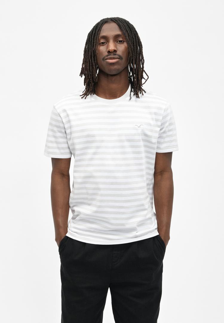 Cleptomanicx Cleptomanicx Ligull Stripe T-Shirt Herren - Raindrops - 0 | SportScheck