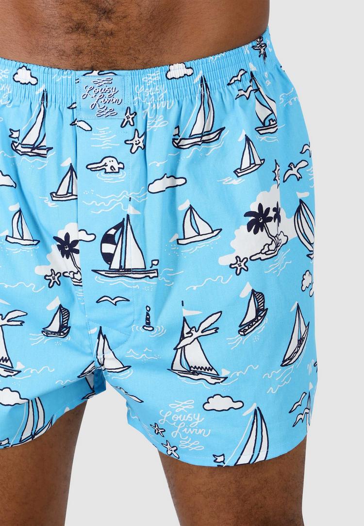 Lousy Livin Lousy Livin Boats & Ducks Unterhose Herren - Blue - 4 | SportScheck