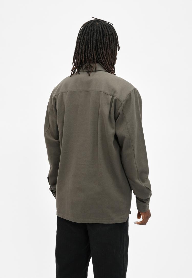 Cleptomanicx Cleptomanicx Ligull Flannel Langarmhemd Herren - Tea Leaf - 2 | SportScheck