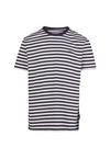 Cleptomanicx Ligull Stripe T-Shirt Herren - Sky Captain