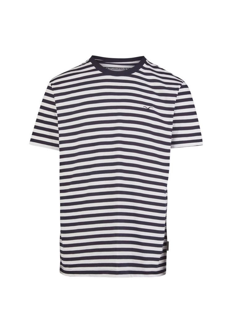 Cleptomanicx Cleptomanicx Ligull Stripe T-Shirt Herren - Sky Captain - 0 | SportScheck