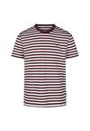Cleptomanicx Ligull Stripe T-Shirt Herren - Winetasting