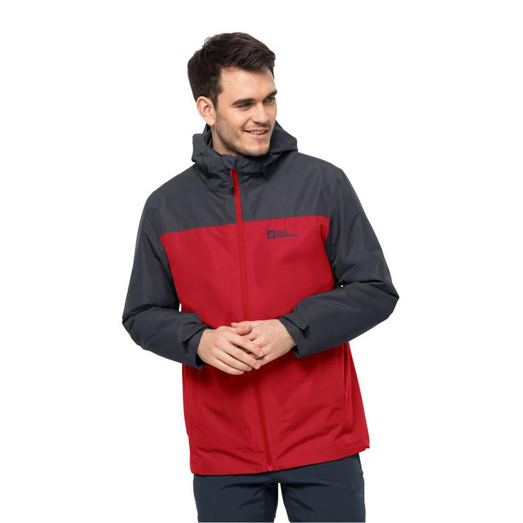 Jack Wolfskin Jack Wolfskin TAUBENBERG 3IN1 JKT M Doppeljacke Herren - hot choc - 6 | SportScheck