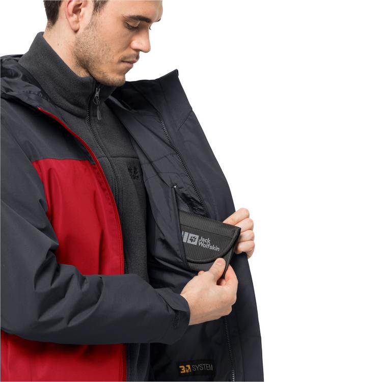 Jack Wolfskin Jack Wolfskin TAUBENBERG 3IN1 JKT M Doppeljacke Herren - hot choc - 9 | SportScheck