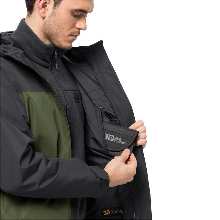 Jack Wolfskin Jack Wolfskin TAUBENBERG 3IN1 JKT M Doppeljacke Herren - hot choc - 10 | SportScheck