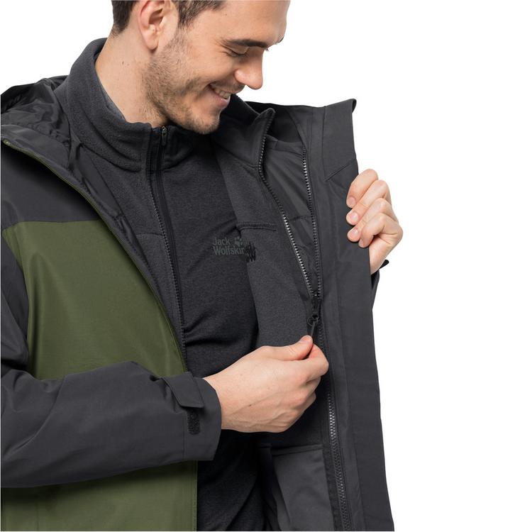 Jack Wolfskin Jack Wolfskin TAUBENBERG 3IN1 JKT M Doppeljacke Herren - hot choc - 13 | SportScheck