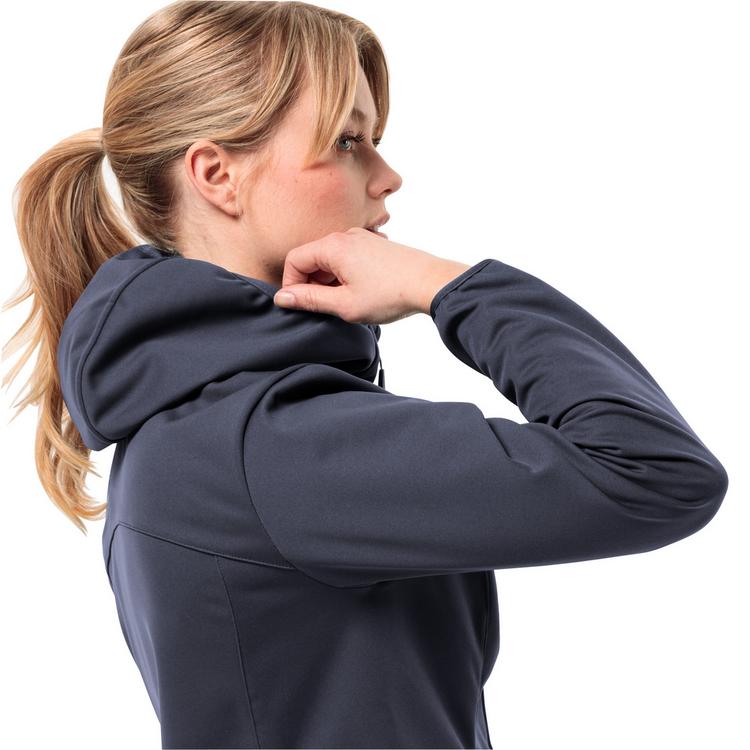 Jack Wolfskin Jack Wolfskin WINDHAIN HOODY W Softshelljacke Damen - night blue - 8 | SportScheck