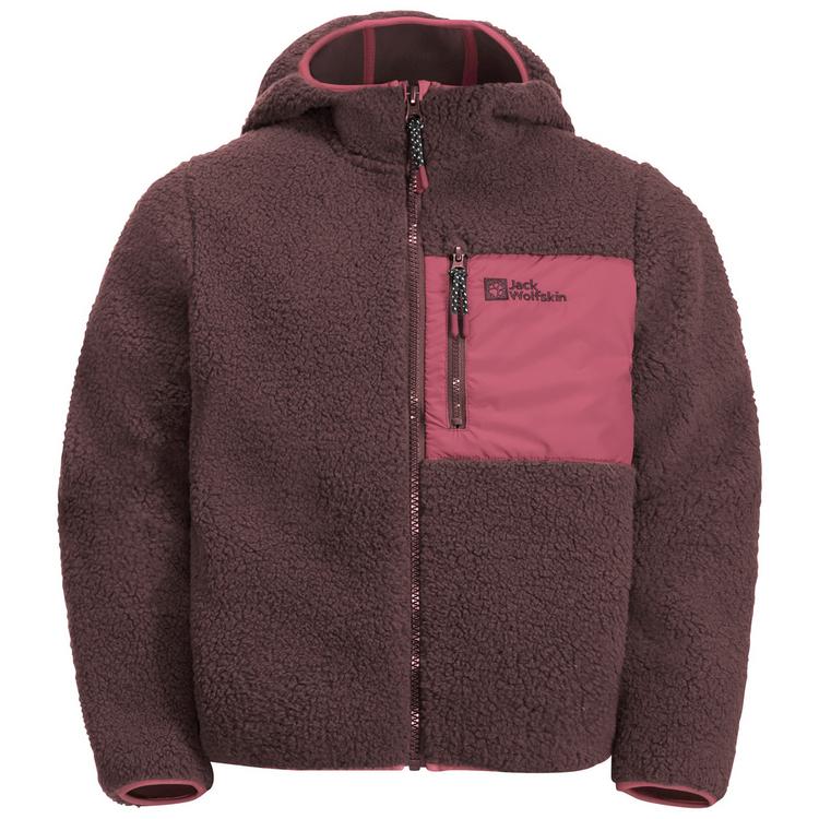 Jack Wolfskin Jack Wolfskin ICE CURL HOOD JACKET K Fleecejacke Kinder - phantom / green - 0 | SportScheck