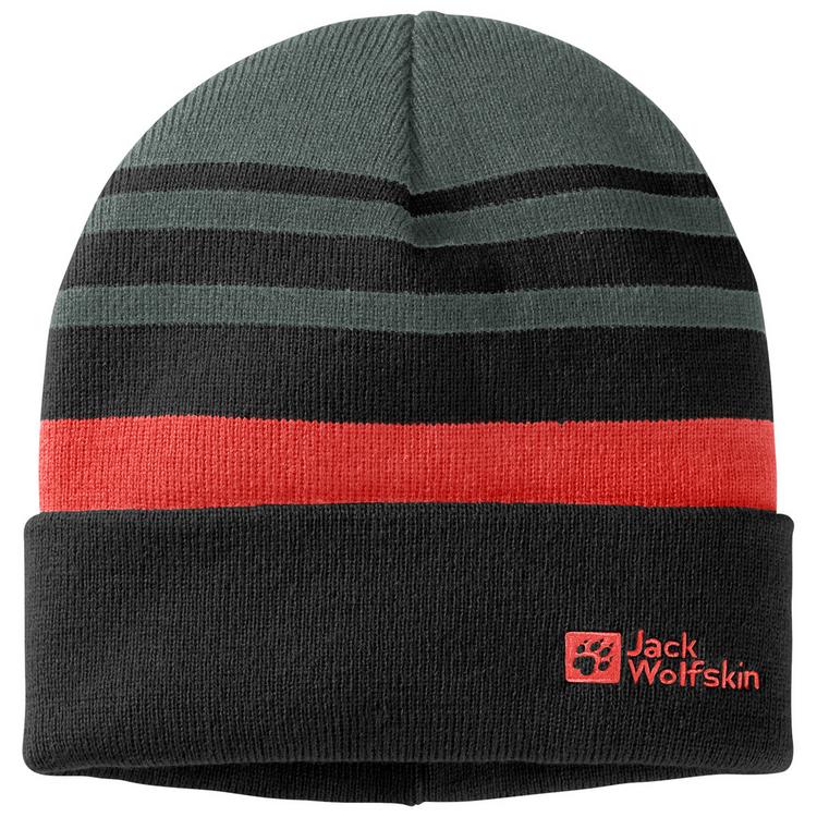 Jack Wolfskin Jack Wolfskin STRIPY KNIT BEANIE K Stirnband Kinder - siren red - 0 | SportScheck