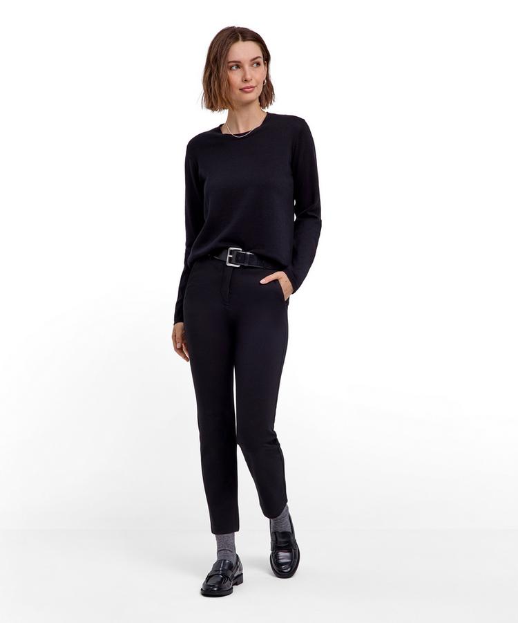 Falke Falke Cotton Crew Neck Strickpullover Damen - black (3000) - 1 | SportScheck