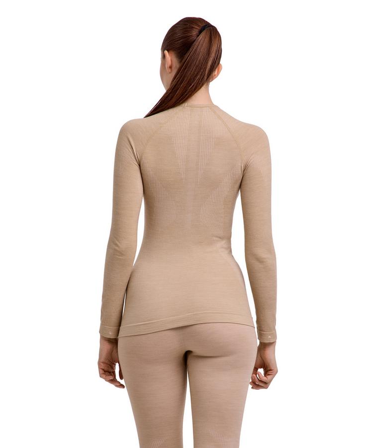 Falke Falke Wool-tech Longsleeve Funktionsshirt Damen - straw (4700) - 0 | SportScheck