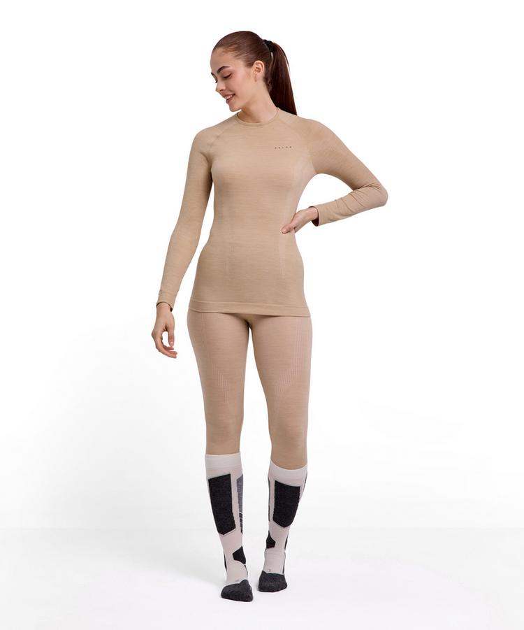 Falke Falke Wool-tech Longsleeve Funktionsshirt Damen - straw (4700) - 1 | SportScheck