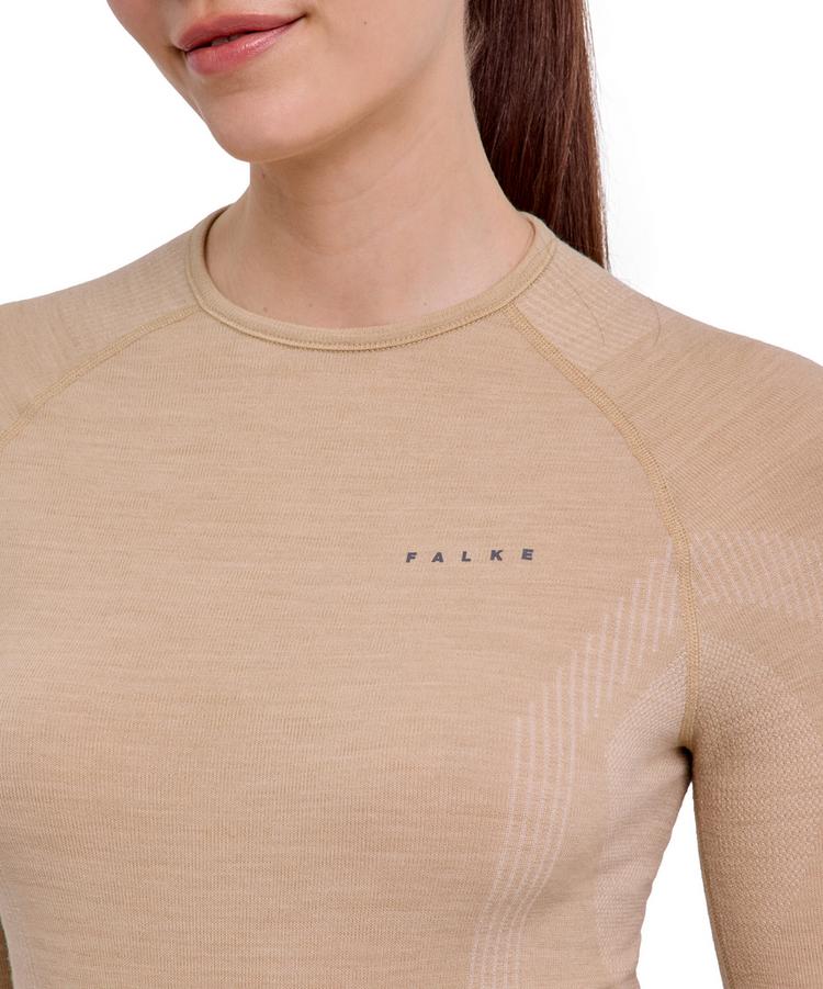 Falke Falke Wool-tech Longsleeve Funktionsshirt Damen - straw (4700) - 4 | SportScheck