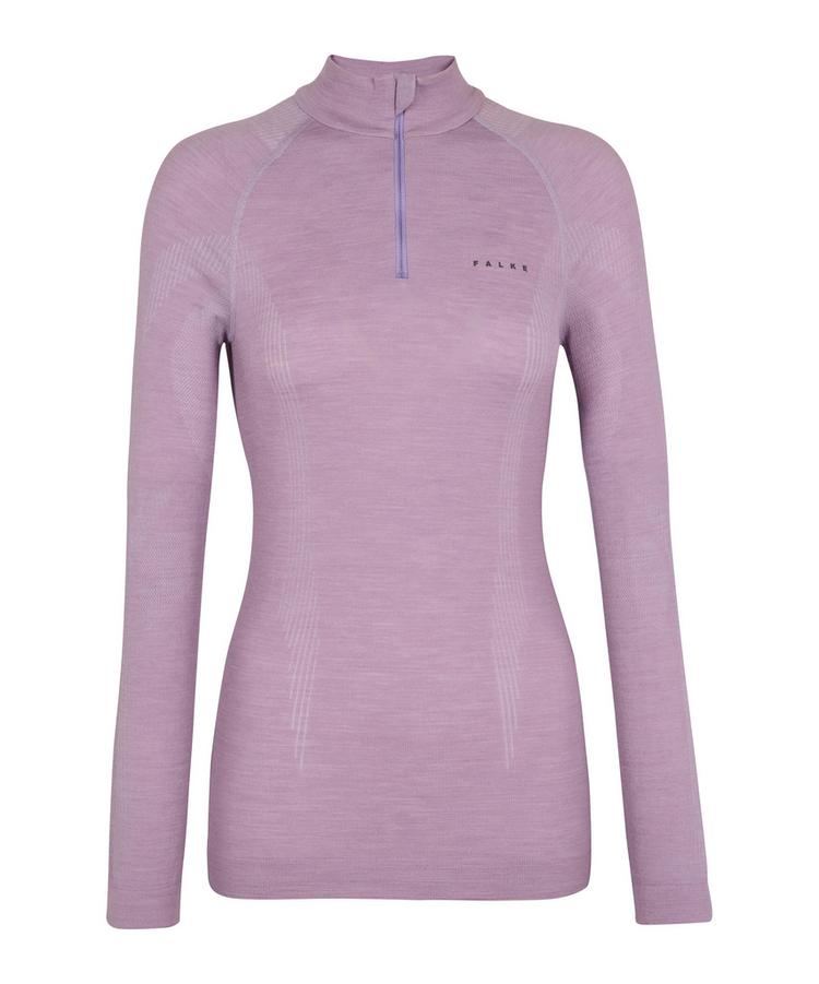 Falke Falke Wool-tech Longsleeve Zip Funktionsshirt Damen - light lilac (6819) - 0 | SportScheck