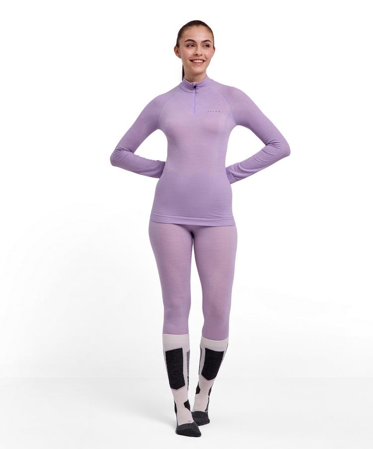 Falke Falke Wool-tech Longsleeve Zip Funktionsshirt Damen - light lilac (6819) - 1 | SportScheck