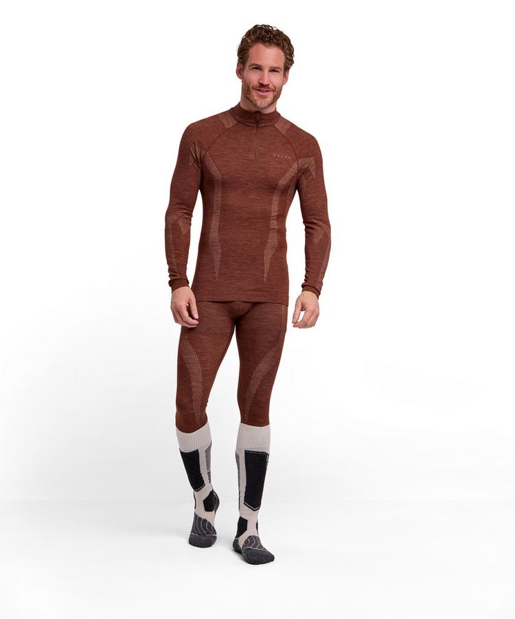 Falke Falke Wool-tech Longsleeve Zip Funktionsshirt Herren - chestnut (5534) - 1 | SportScheck