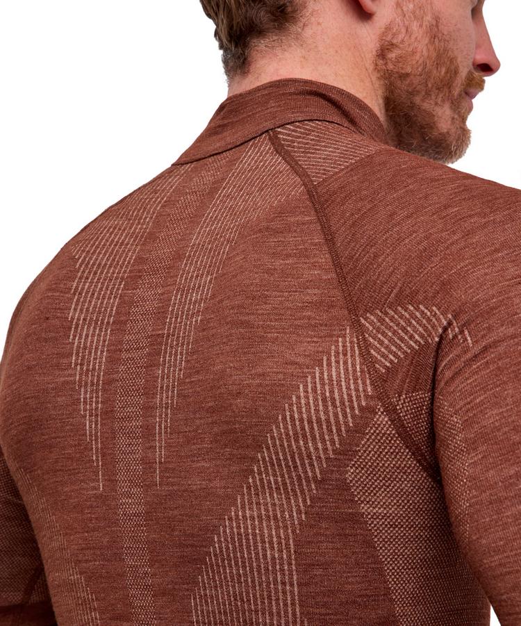 Falke Falke Wool-tech Longsleeve Zip Funktionsshirt Herren - chestnut (5534) - 4 | SportScheck