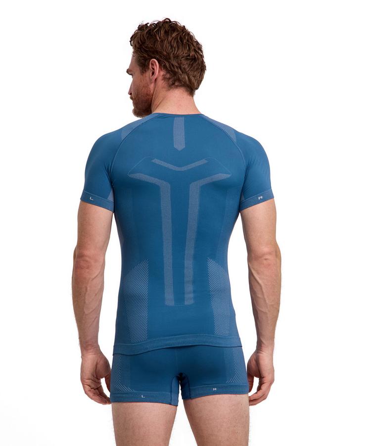 Falke Falke Warm Series Shortsleeved Shirt Funktionsshirt Herren - blue steel (6958) - 0 | SportScheck