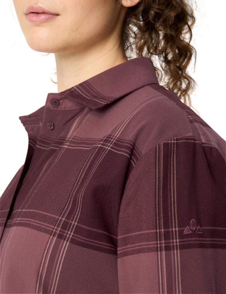 VAUDE VAUDE Women's Farsund LS Shirt III Funktionsbluse Damen - ruby dusk - 1 | SportScheck