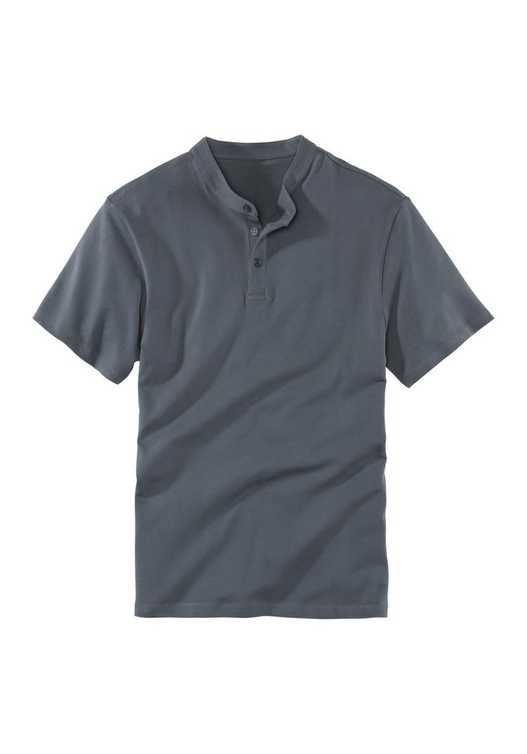 John Devin John Devin Henleyshirt T-Shirt Herren - anthrazit - 0 | SportScheck
