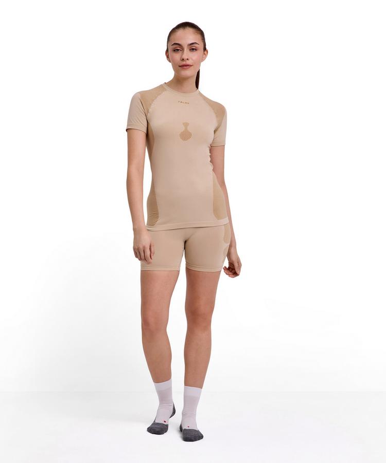 Falke Falke Warm Series Shortsleeved Shirt Trend Funktionsshirt Damen - straw (4700) - 1 | SportScheck