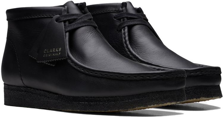 Clarks Originals Clarks Originals Wallabee Halbschuhe Herren - 1216 Black Leather - 3 | SportScheck