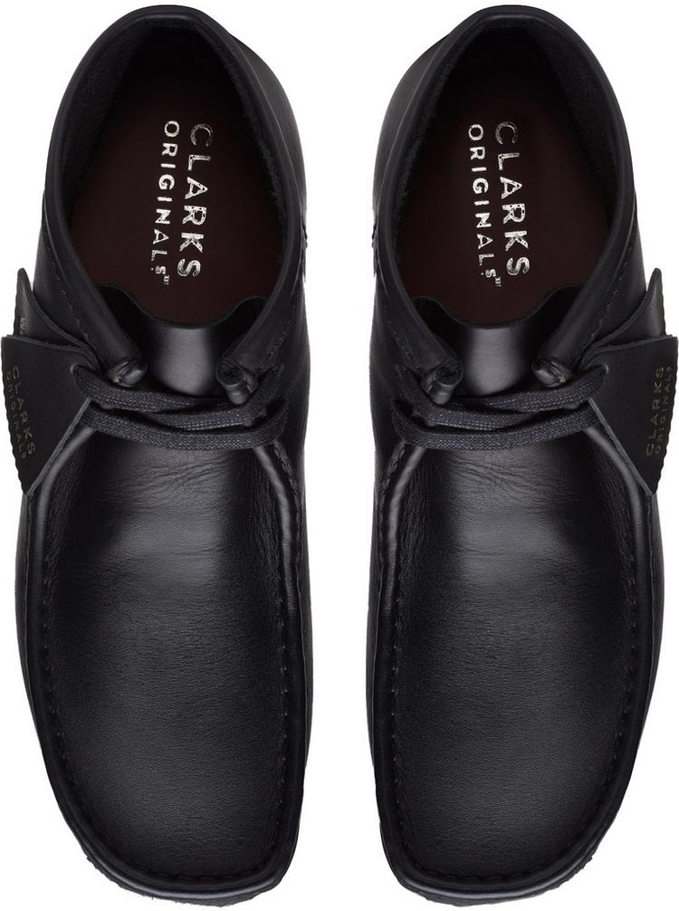 Clarks Originals Clarks Originals Wallabee Halbschuhe Herren - 1216 Black Leather - 4 | SportScheck