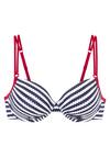 S.OLIVER B&uuml;gel-Bikini-Top Bikini Oberteil Damen - marine-wei&szlig;