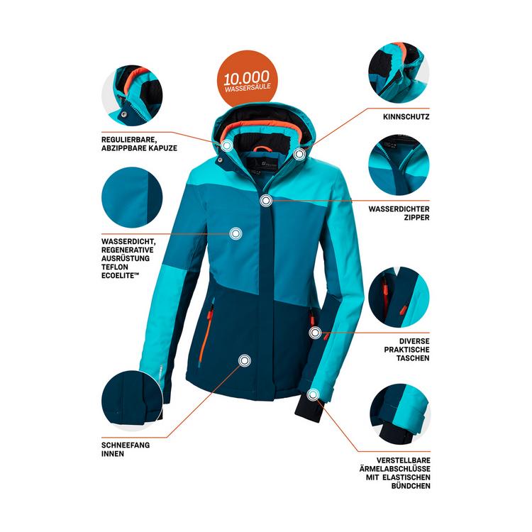 KILLTEC KILLTEC KSW 67 WMNJCKT Skijacke Damen - Gr&uuml;n2012 - 11 | SportScheck