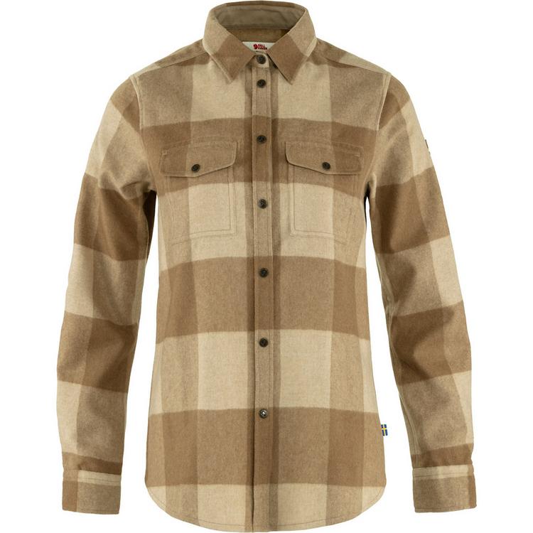 FJ&Auml;LLR&Auml;VEN FJ&Auml;LLR&Auml;VEN Canada Shirt L/S Langarmshirt Damen - Braun - 0 | SportScheck