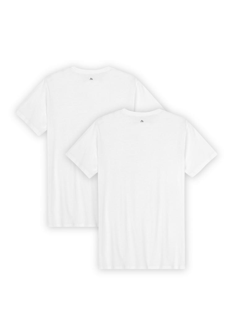 DANISH ENDURANCE DANISH ENDURANCE Ease V-Neck T-Shirt Herren - pure white - 0 | SportScheck
