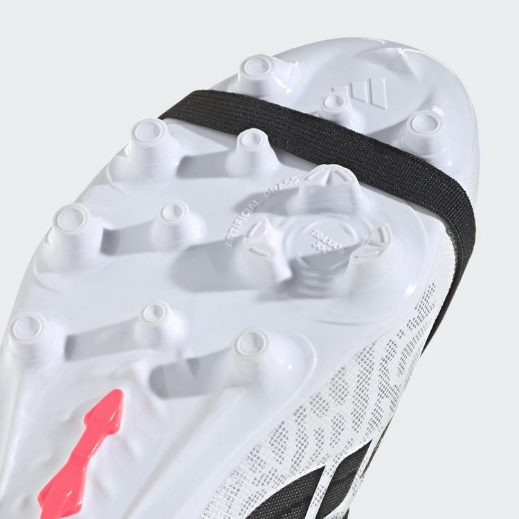 adidas adidas Predator League Kids Fu&szlig;ballschuh, Fu&szlig;ballschuhe Kinder - Cloud White / Solar Turbo / Core Black - 5 | SportScheck