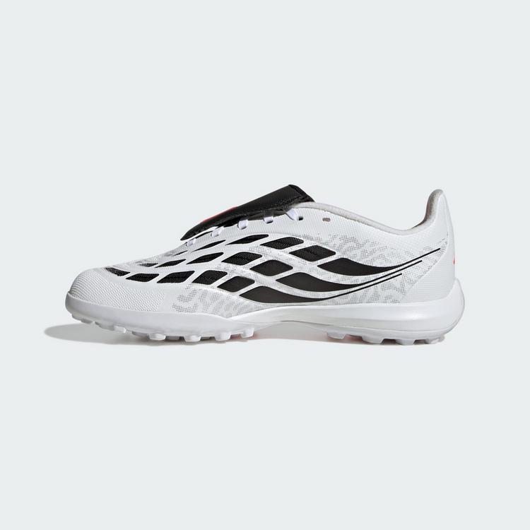 adidas adidas Predator League Kids Fu&szlig;ballschuh, Fu&szlig;ballschuhe Kinder - Cloud White / Solar Turbo / Core Black - 4 | SportScheck
