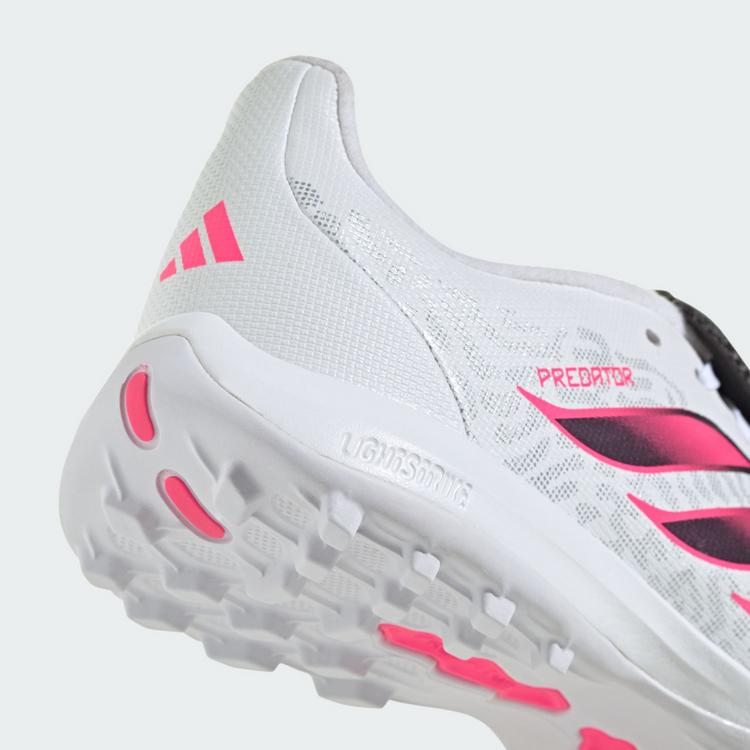 adidas adidas Predator League Kids Fu&szlig;ballschuh, Fu&szlig;ballschuhe Kinder - Cloud White / Solar Turbo / Core Black - 6 | SportScheck