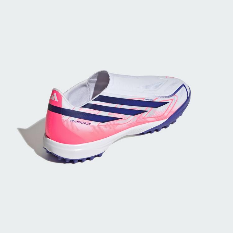 adidas adidas F50 Hyperfast League Fu&szlig;ballschuh, Fu&szlig;ballschuhe - Cloud White / Solar Purple / Solar Turbo - 3 | SportScheck