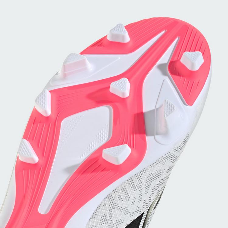 adidas adidas Predator Club Fu&szlig;ballschuh, feste Fu&szlig;ballschuhe - Cloud White / Solar Turbo / Core Black - 5 | SportScheck