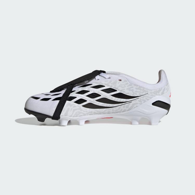 adidas adidas PREDATOR ELITE Kids Fu&szlig;ballschuh, feste Fu&szlig;ballschuhe Kinder - Cloud White / Solar Turbo / Core Black - 4 | SportScheck