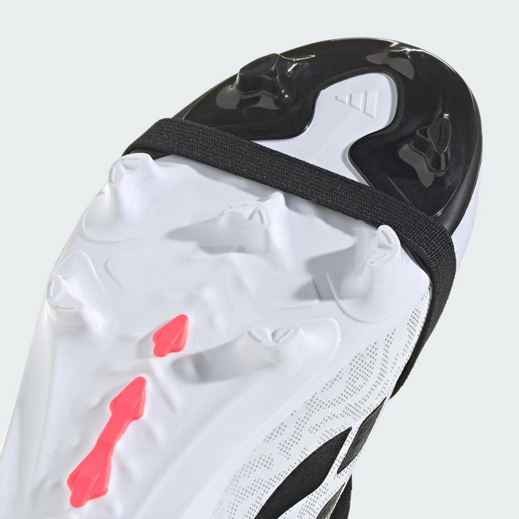 adidas adidas PREDATOR ELITE Kids Fu&szlig;ballschuh, feste Fu&szlig;ballschuhe Kinder - Cloud White / Solar Turbo / Core Black - 5 | SportScheck