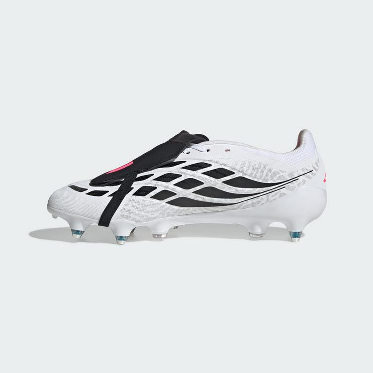 adidas adidas Predator League Fu&szlig;ballschuh, weiche Fu&szlig;ballschuhe - Cloud White / Solar Turbo / Core Black - 4 | SportScheck