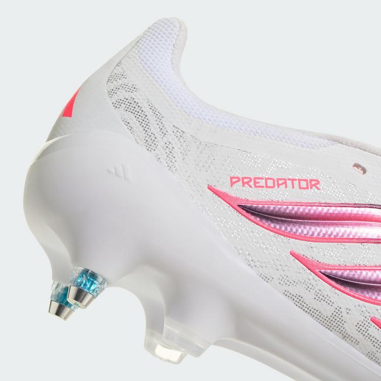 adidas adidas Predator League Fu&szlig;ballschuh, weiche Fu&szlig;ballschuhe - Cloud White / Solar Turbo / Core Black - 6 | SportScheck