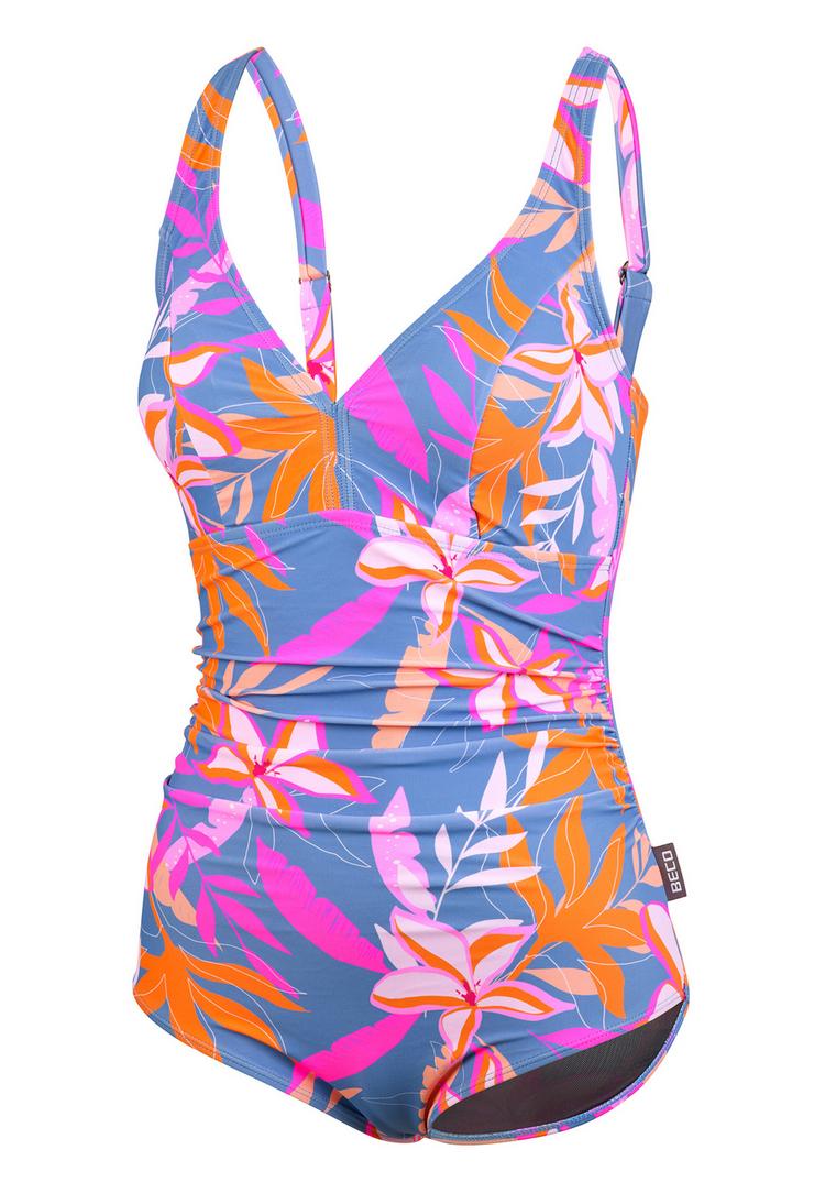 BECO BEERMANN BECO BEERMANN Tropical Flowers Badeanzug Damen - blau-bunt - 0 | SportScheck