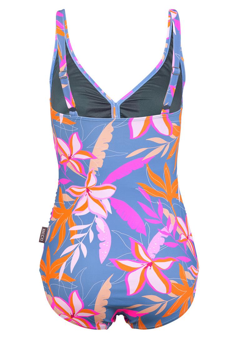 BECO BEERMANN BECO BEERMANN Tropical Flowers Badeanzug Damen - blau-bunt - 1 | SportScheck