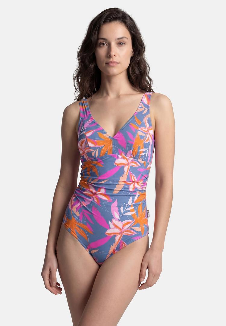 BECO BEERMANN BECO BEERMANN Tropical Flowers Badeanzug Damen - blau-bunt - 0 | SportScheck