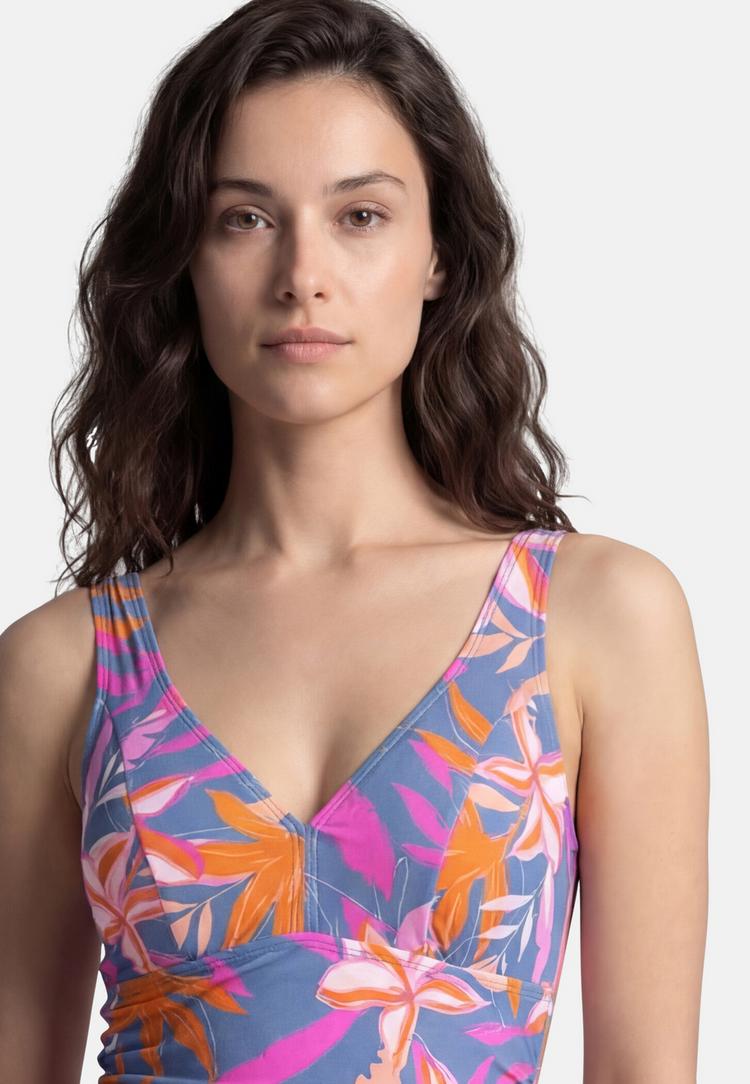 BECO BEERMANN BECO BEERMANN Tropical Flowers Badeanzug Damen - blau-bunt - 2 | SportScheck