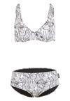 BECO BEERMANN Flower Lines Bikini Set Damen - wei&szlig;