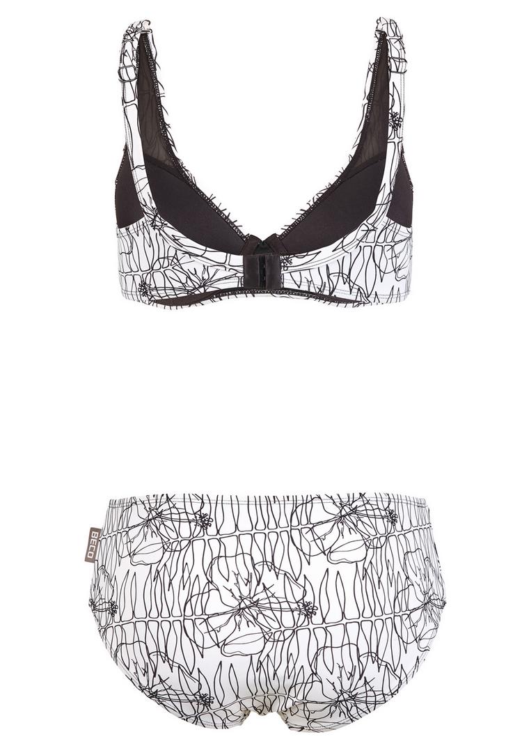 BECO BEERMANN BECO BEERMANN Flower Lines Bikini Set Damen - wei&szlig; - 1 | SportScheck