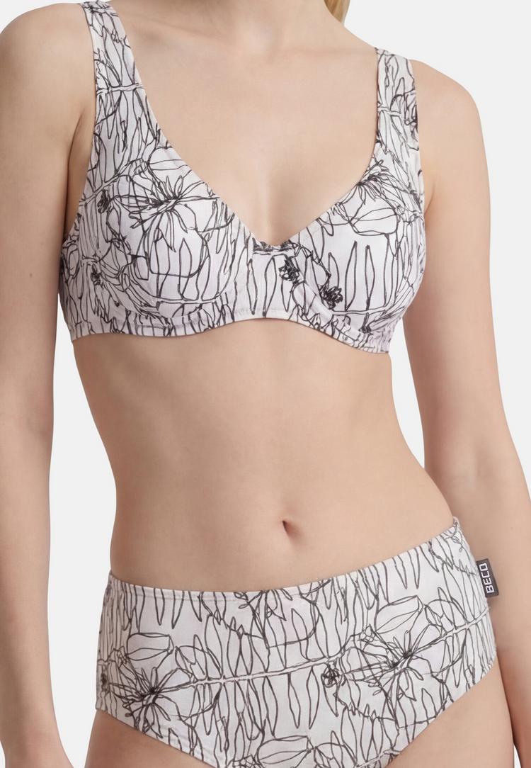 BECO BEERMANN BECO BEERMANN Flower Lines Bikini Set Damen - wei&szlig; - 2 | SportScheck