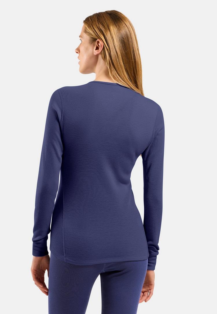 Odlo Odlo Active Warm Base Layer Shirt Funktionsshirt Damen - Skipper Blue(21119) - 1 | SportScheck