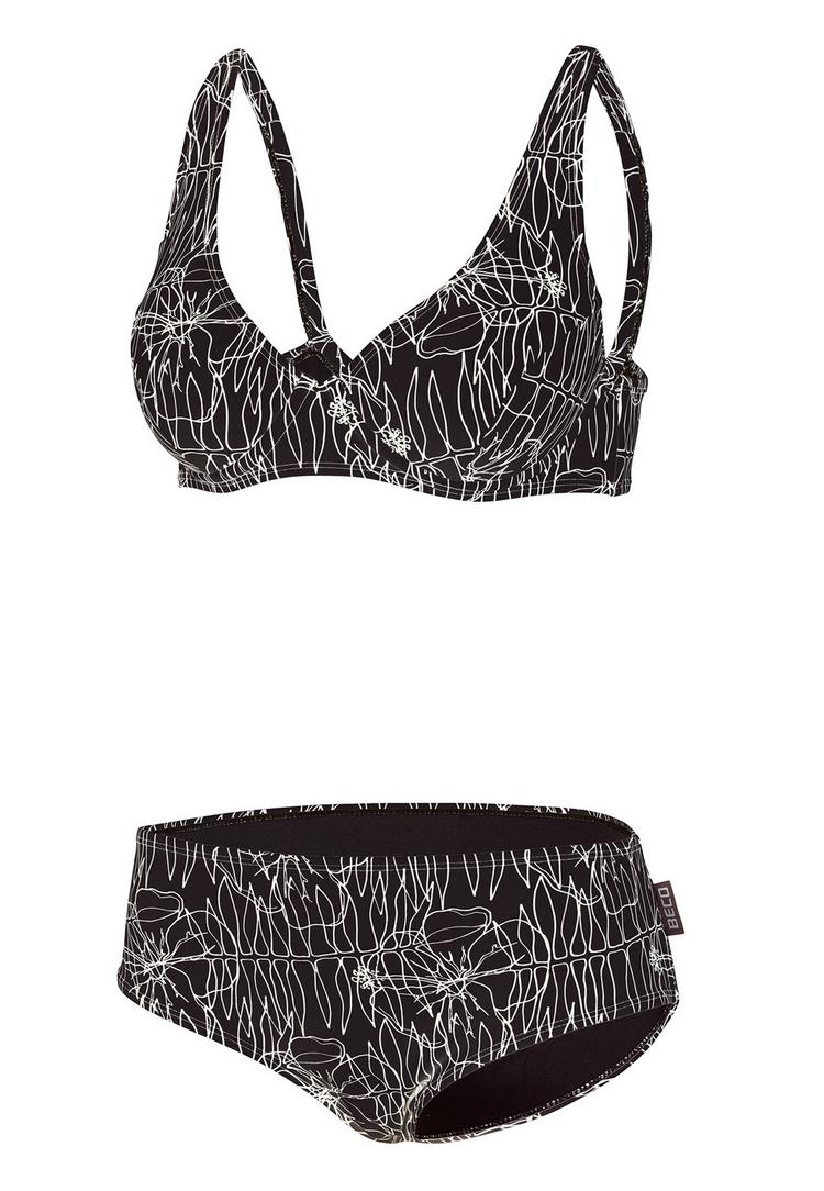 BECO BEERMANN BECO BEERMANN Flower Lines Bikini Set Damen - schwarz - 0 | SportScheck