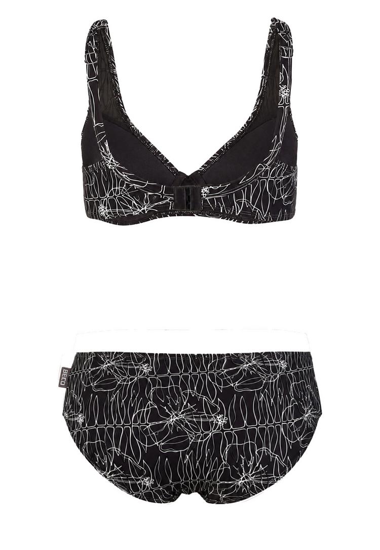 BECO BEERMANN BECO BEERMANN Flower Lines Bikini Set Damen - schwarz - 1 | SportScheck